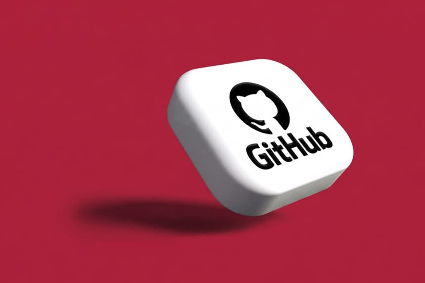 Ilustración de un repositorio de GitHub saturado con cientos de pull requests generados por IA, con un desarrollador abr