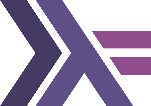 Pantalla con código Haskell y gráficos financieros, simbolizando precisión y minimalismo en tecnología