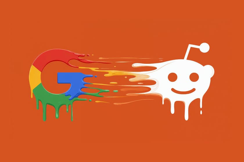 Captura de pantalla de resultados de Google con fragmentos de Reddit destacados