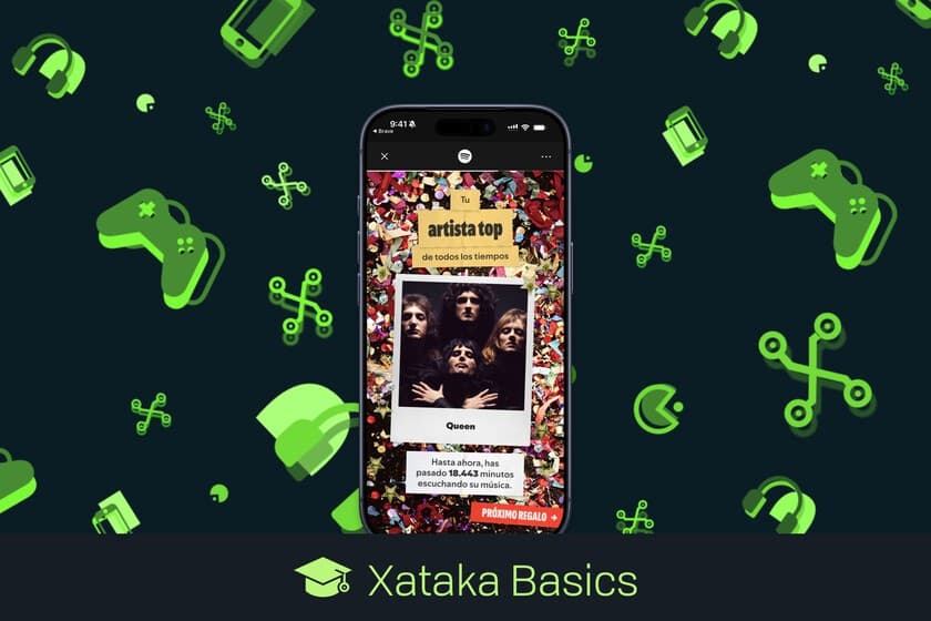 Captura de pantalla de la función 'Tus Años en Modo Fiesta' de Spotify mostrando estadísticas de años anteriores