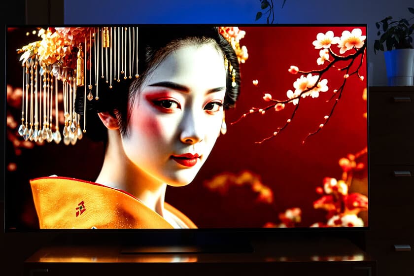 Televisor LG OLED Evo G6 en una sala minimalista, sin cables visibles, con una imagen natural y sin distracciones