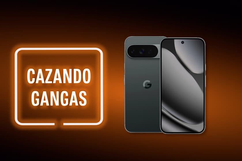 Móvil Google Pixel junto a auriculares Sony y una consola, con etiquetas de descuento