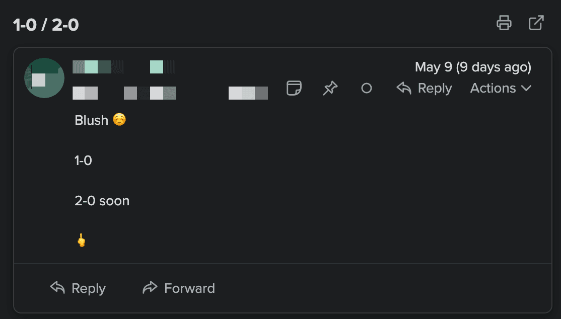 Captura de pantalla de un panel de Stripe mostrando un chargeback de 3.800 €