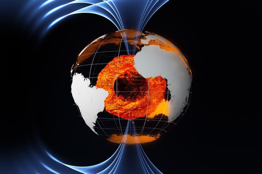Gráfico de ondas sísmicas con una anomalía destacada en 2011