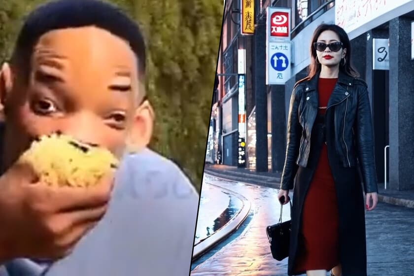 Comparación de una mano real y una generada por IA, con anotaciones sobre sombras y reflejos