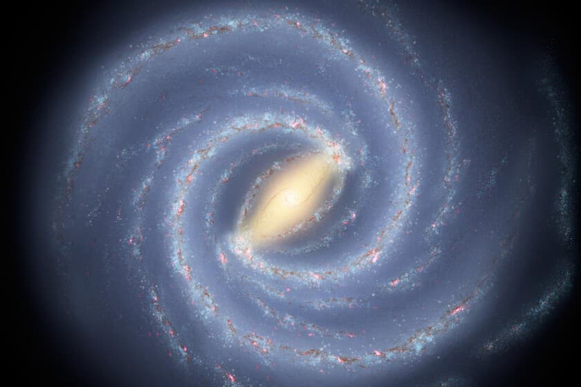 Imagen del telescopio James Webb mostrando una galaxia espiral con barra brillante en el universo temprano