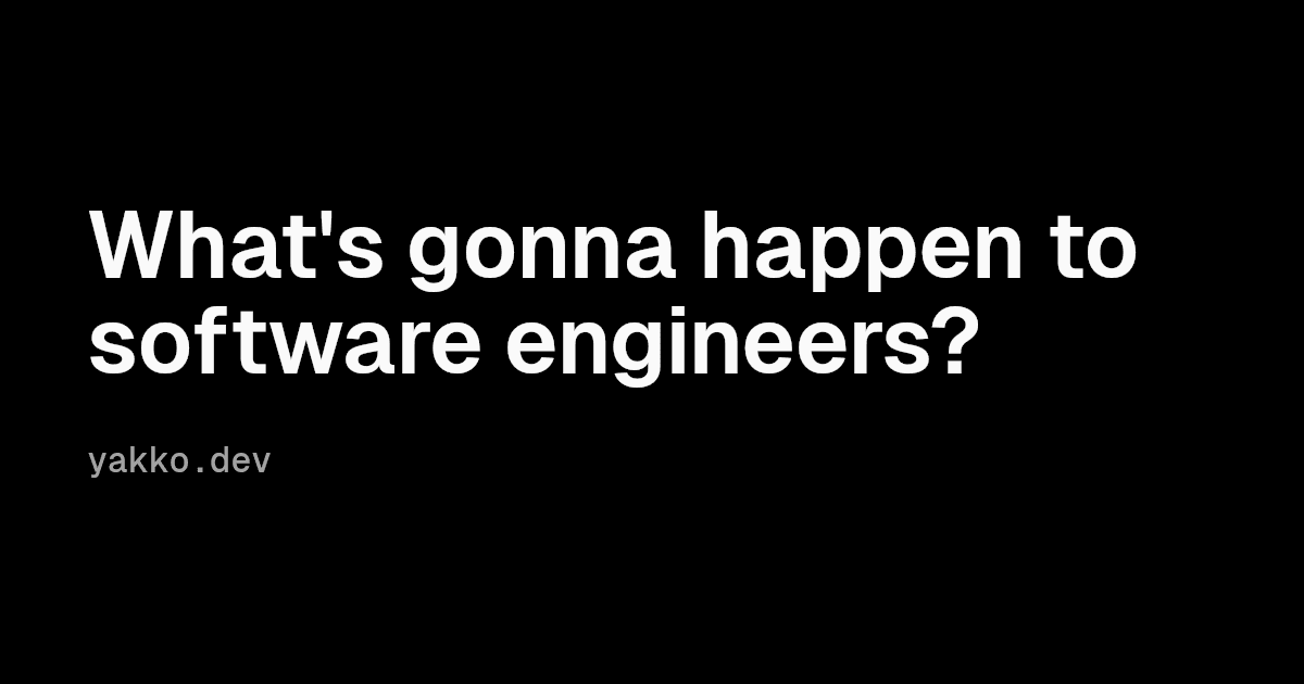A software engineer staring at a screen with a graph showing declining salary trend