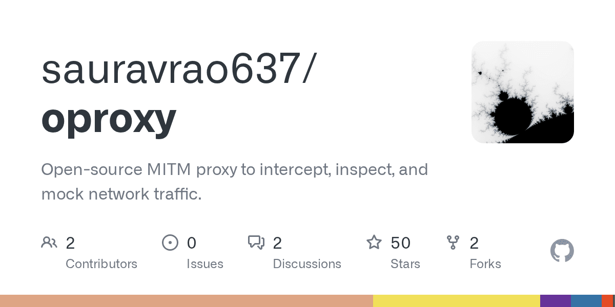 Captura de pantalla de Oproxy mostrando la interfaz de inspección de tráfico de red en el navegador