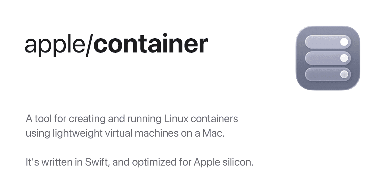 Captura de pantalla de Podman Desktop mostrando contenedores Apple en macOS Tahoe