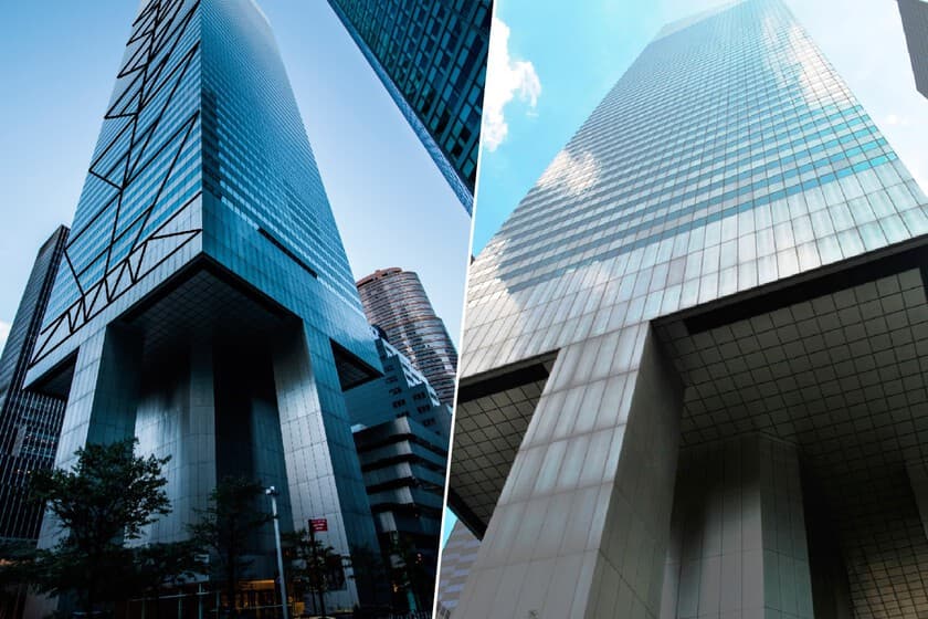 Fotografía del Citigroup Center en Nueva York, un rascacielos inclinado de 59 pisos con techo inclinado