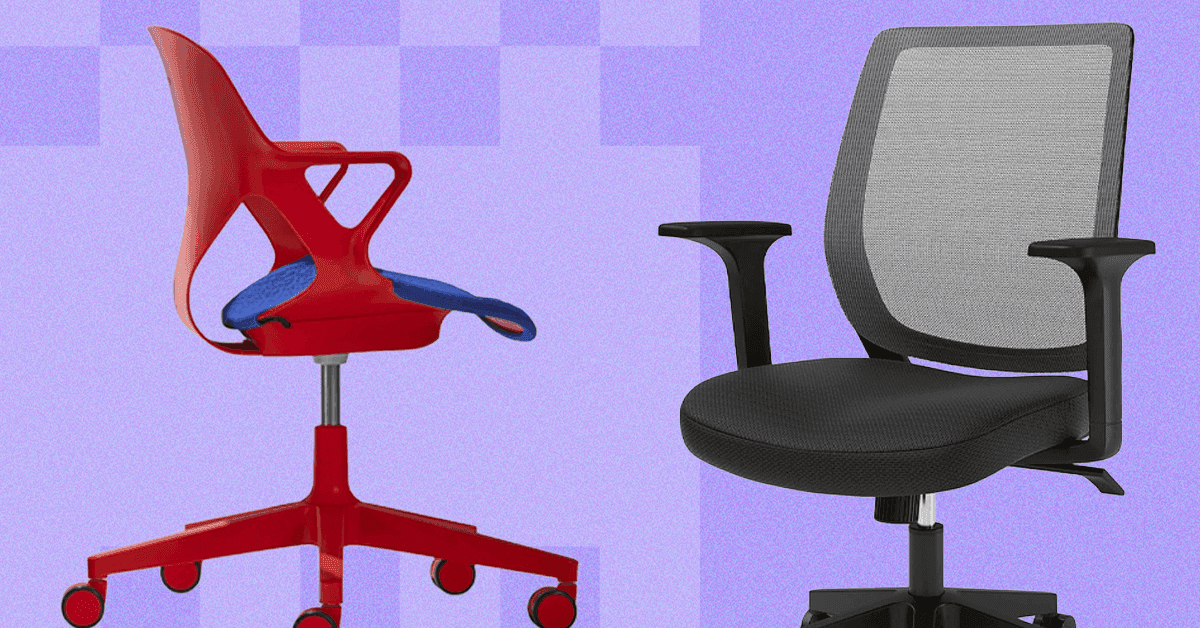 Silla de oficina ergonómica en un espacio de trabajo minimalista con luz natural