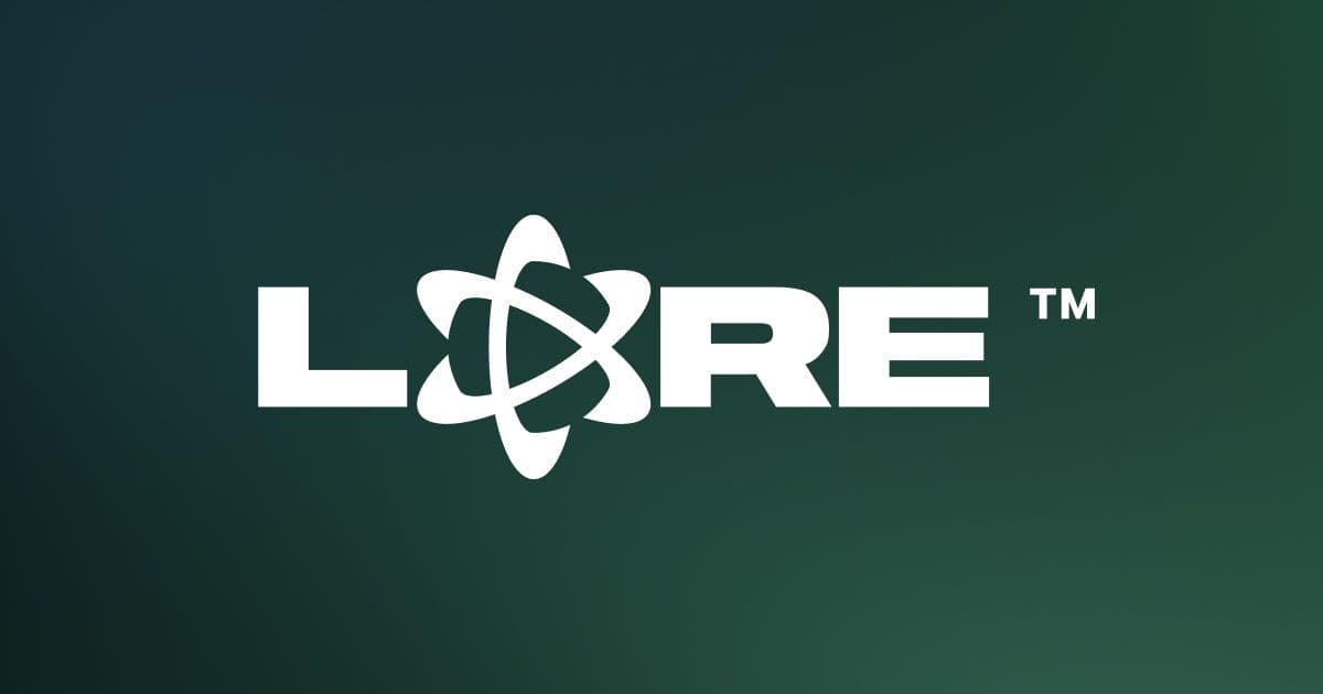 Interfaz de Lore mostrando versiones de activos 3D con línea de tiempo y ramas