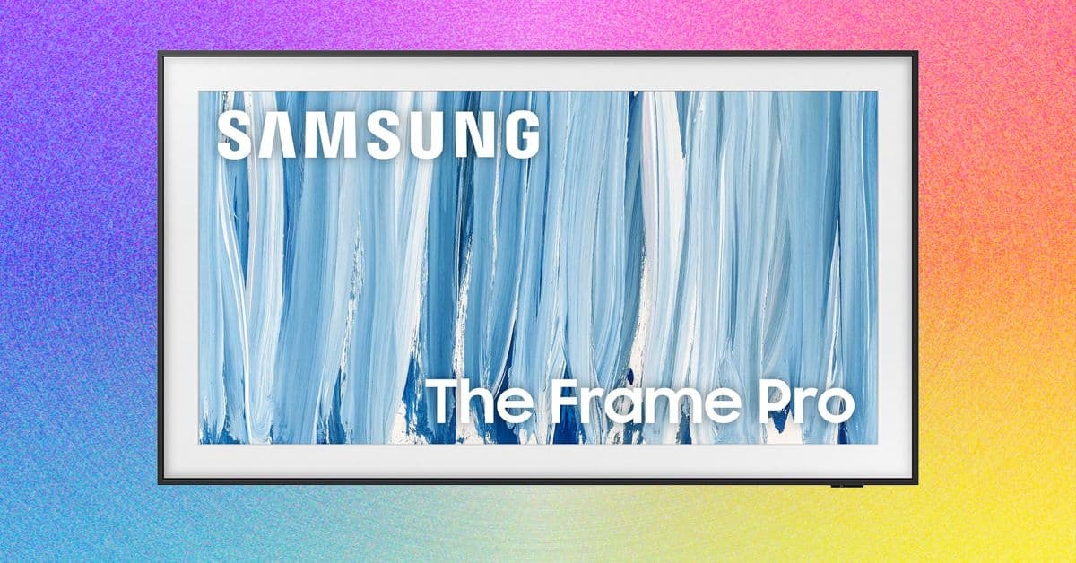 Samsung The Frame Pro 2026 en modo Arte, mostrando una obra de Van Gogh en una sala minimalista
