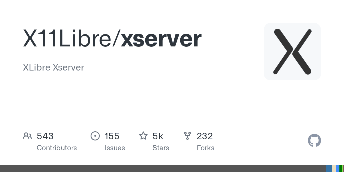 Captura de pantalla de una terminal mostrando la instalación de XLibre XServer 25.2.0