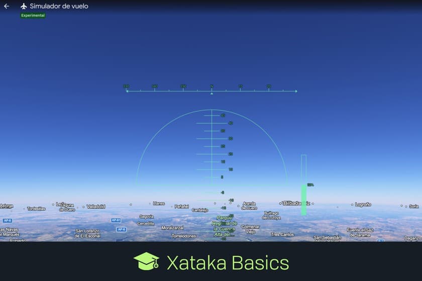 Captura de pantalla del simulador de vuelo de Google Earth sobrevolando el Gran Cañón